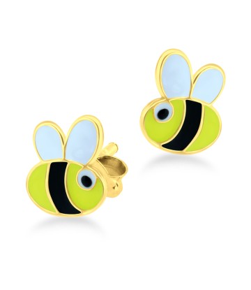 Kids Stud Earring Cute Bee STE-310-GP